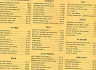 Murray Lakes Chinese menu