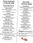 Crazy Seafood Cajun Seafood And menu