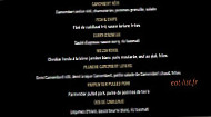 Au Maitre Carre menu