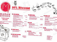 Madam Queenie menu