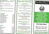 The Bakehouse menu