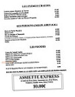 Hotel du Centre menu