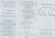 White Hart menu