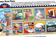 Ben Jerry's menu