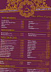 Aux delices d'epices menu