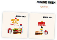 Burger King menu