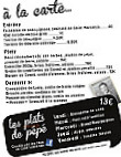 Chez Louis menu