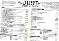 Just Pizza Pasta menu