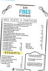 Les Fines Gueules menu