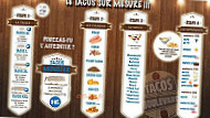 Tacos Boulevard menu