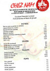 Chez Nam menu