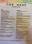 The Nest Diner menu