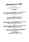 La Foret menu