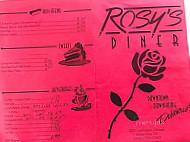 Rosy's Diner menu