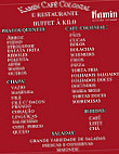 Kamin Café Colonial E Rest menu