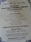 Dam Site Inn menu