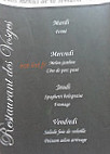 Restaurant des Vosges menu