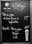 Le Bettigny menu