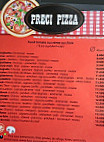 Préci Pizza menu