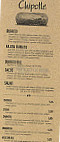 Chipotle Mexican Grill menu