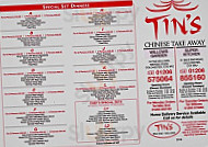 Tins Willow Garden menu