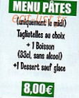 Pizzas Chelles menu