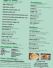 The Green Gold Diner menu