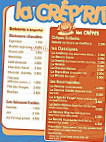 La Crep'rit menu