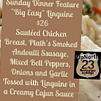 Up North 23 And Lounge menu