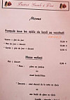 Bistrot Gueule A Vins menu