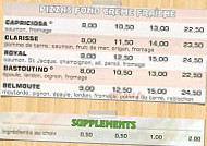 Loyo Pizz menu