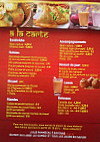 Namasté menu