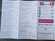 Paul Louey menu