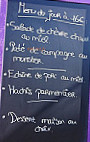 Les Glacis menu