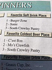 Mo'crawfish-n-mowata menu