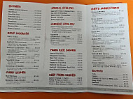 Oriental Cuisine & Noodles menu