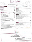 Hostellerie de la Mer menu