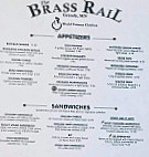 Brass Rail menu