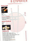 Hossegor Sushi menu