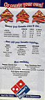 Domino's Pizza menu