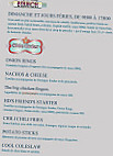 HD Diner menu