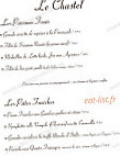 Le Chastel menu