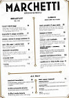 Marchetti Cafe menu