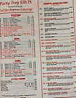 Triple A Chinese menu