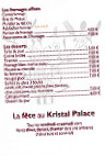 Kristal Palace menu