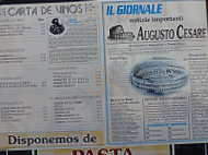 Augusto Cesare menu