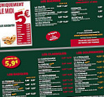 Le Kiosque à Pizzas menu