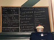 Nutter's Ice Cream menu