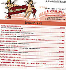 Les Italiens menu