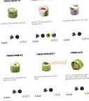 You Sushi menu